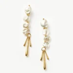 Keshi Pearl Sculptural Drop Earrings